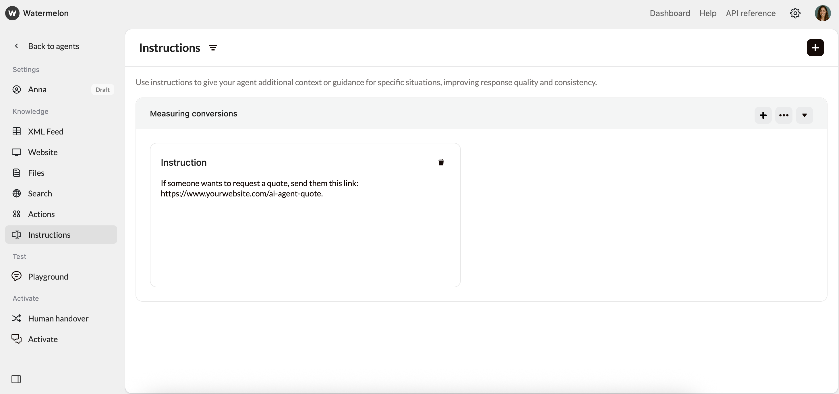 Analytics Guides Instruction Example