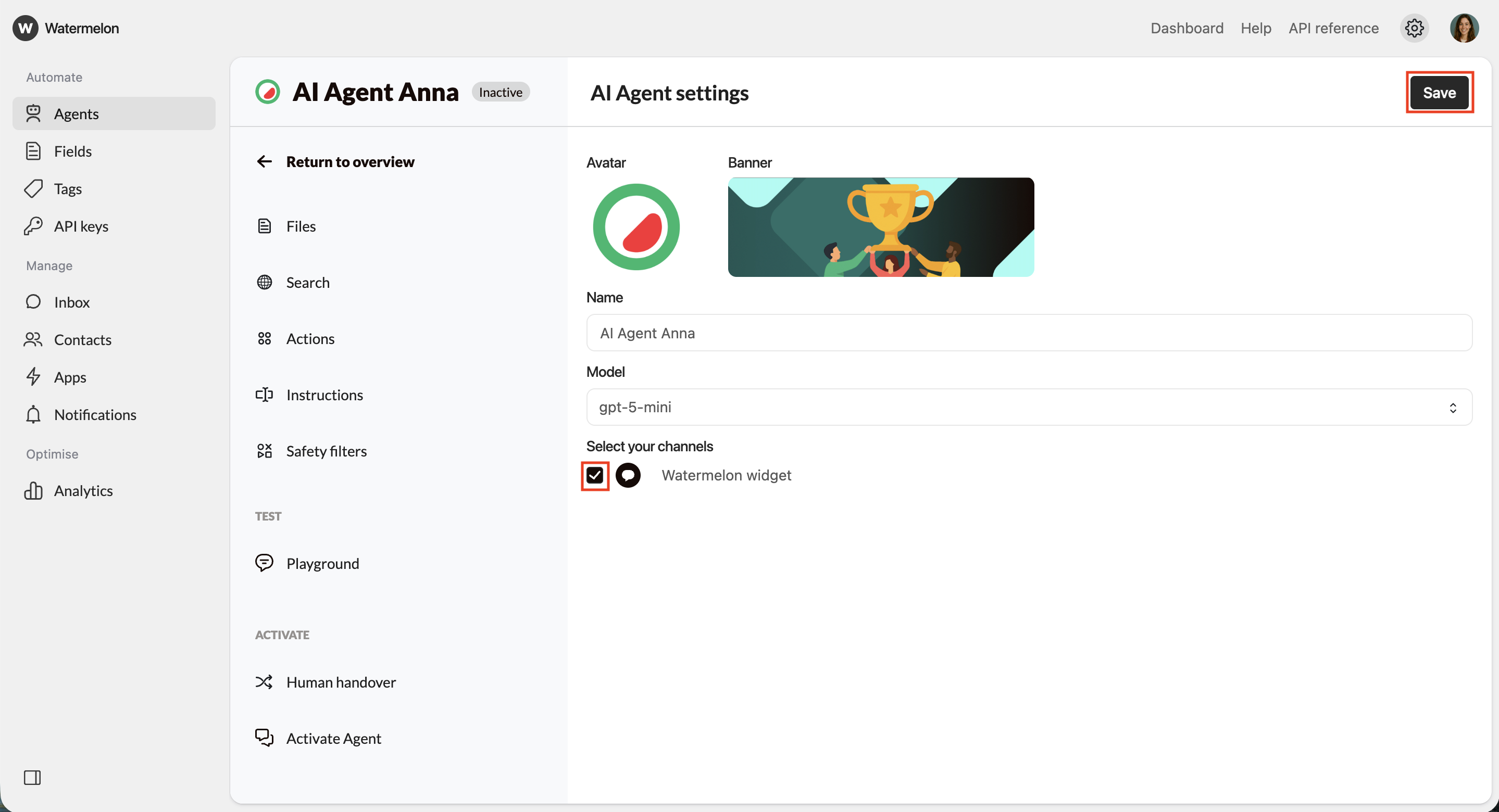Activate Agent Connect Channel 2 Pn