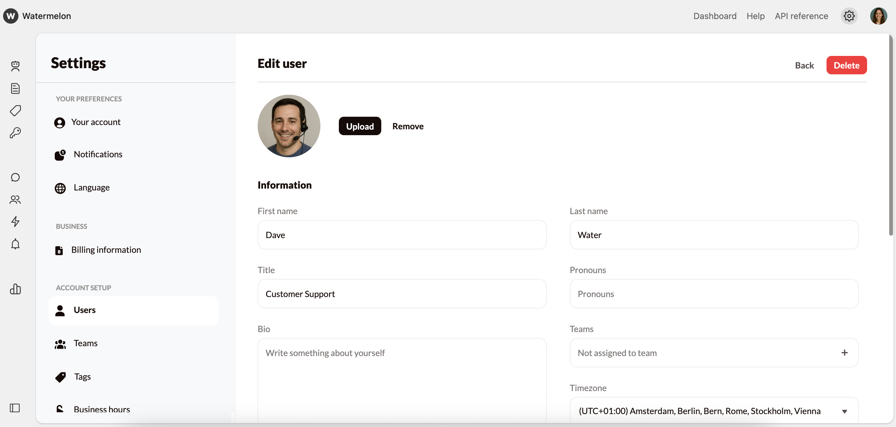 Add Users Profile Pn