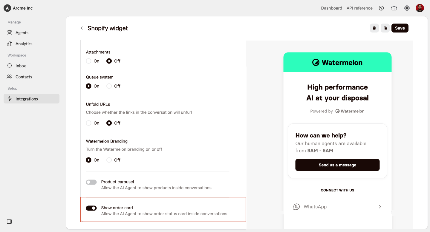Shopify Widget Elements 5 Order