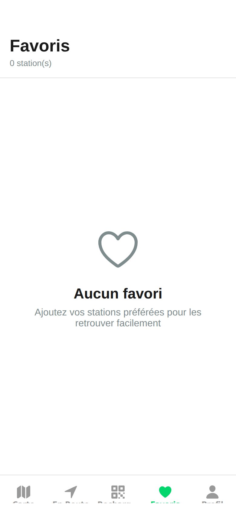 Favorites tab in the watt.ma app