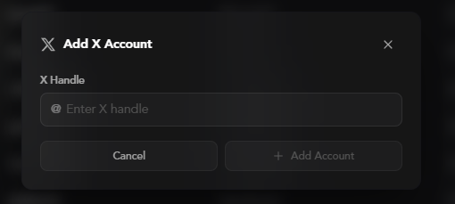 Add X Account