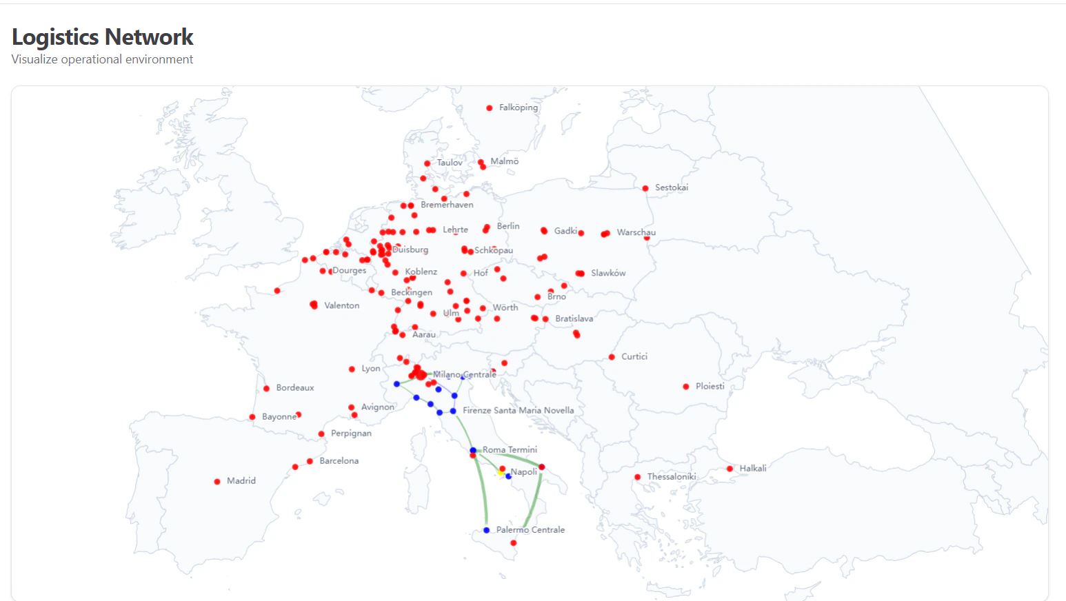 Logistics Network Visualization