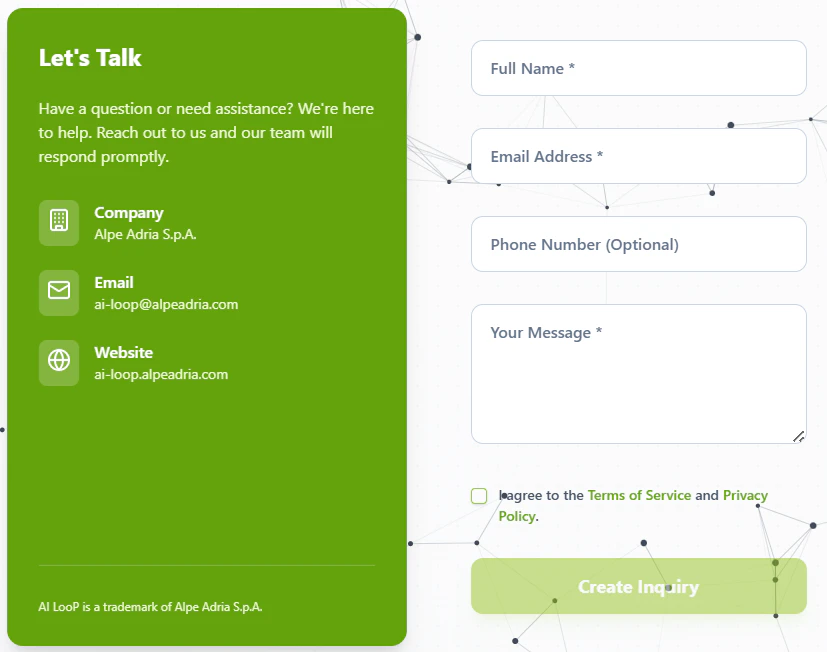 Public Contact Interface