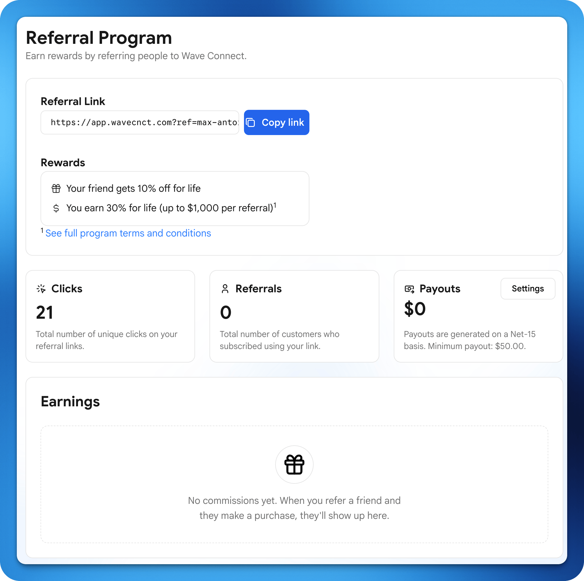 Referral program