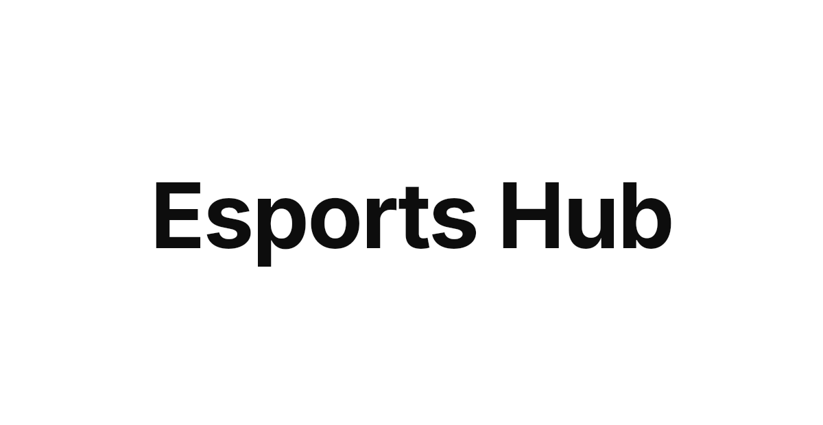 Esports Hub wordmark in near-black on white