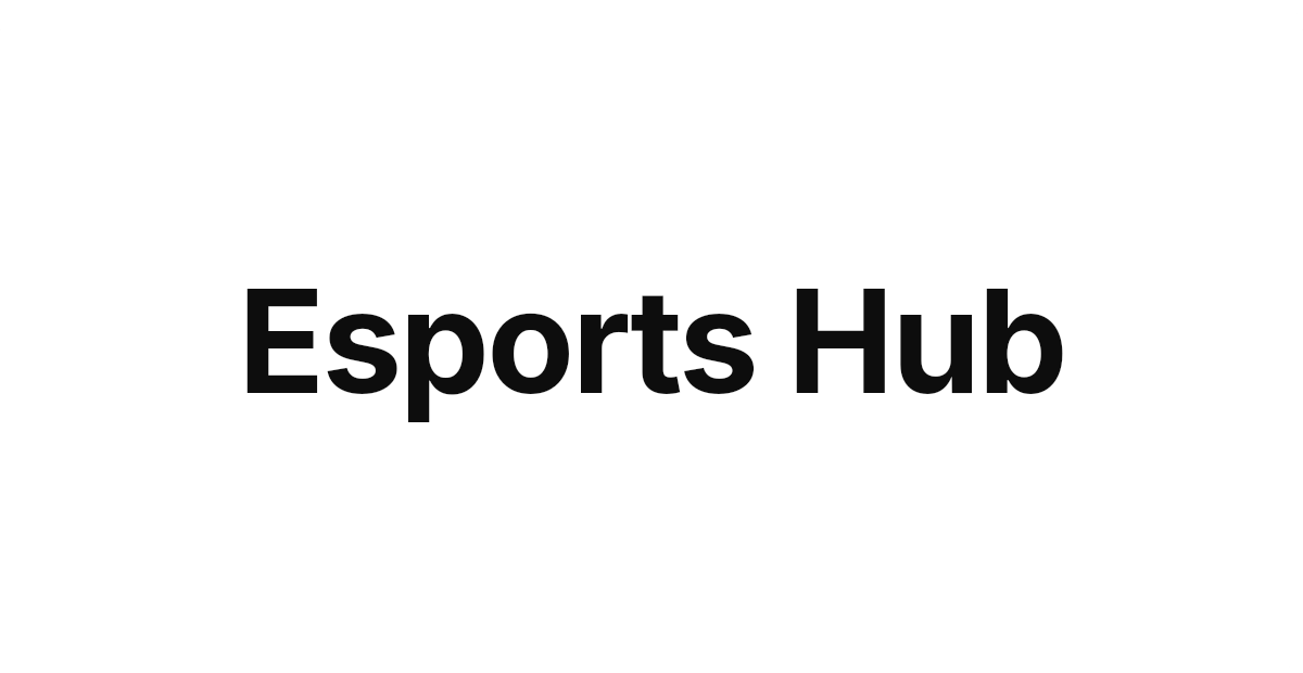Esports Hub wordmark in near-black on white