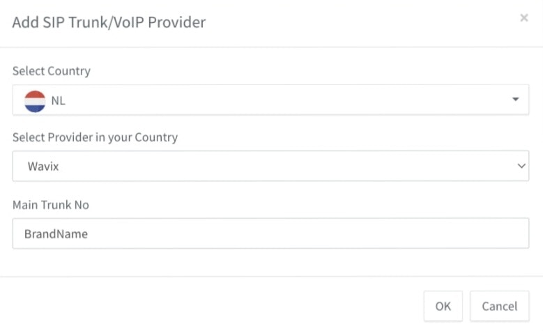 Add SMS Sender ID to 3CX SIP Trunk