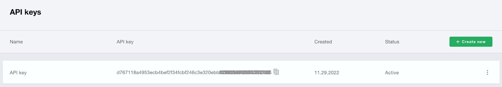 Wavix API key