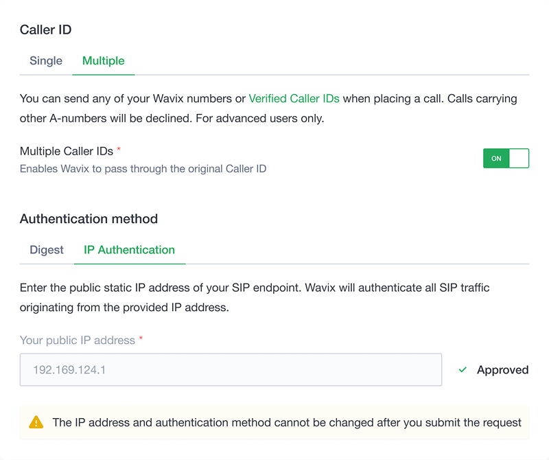 List of SIP Trunks in 3CX Management Console