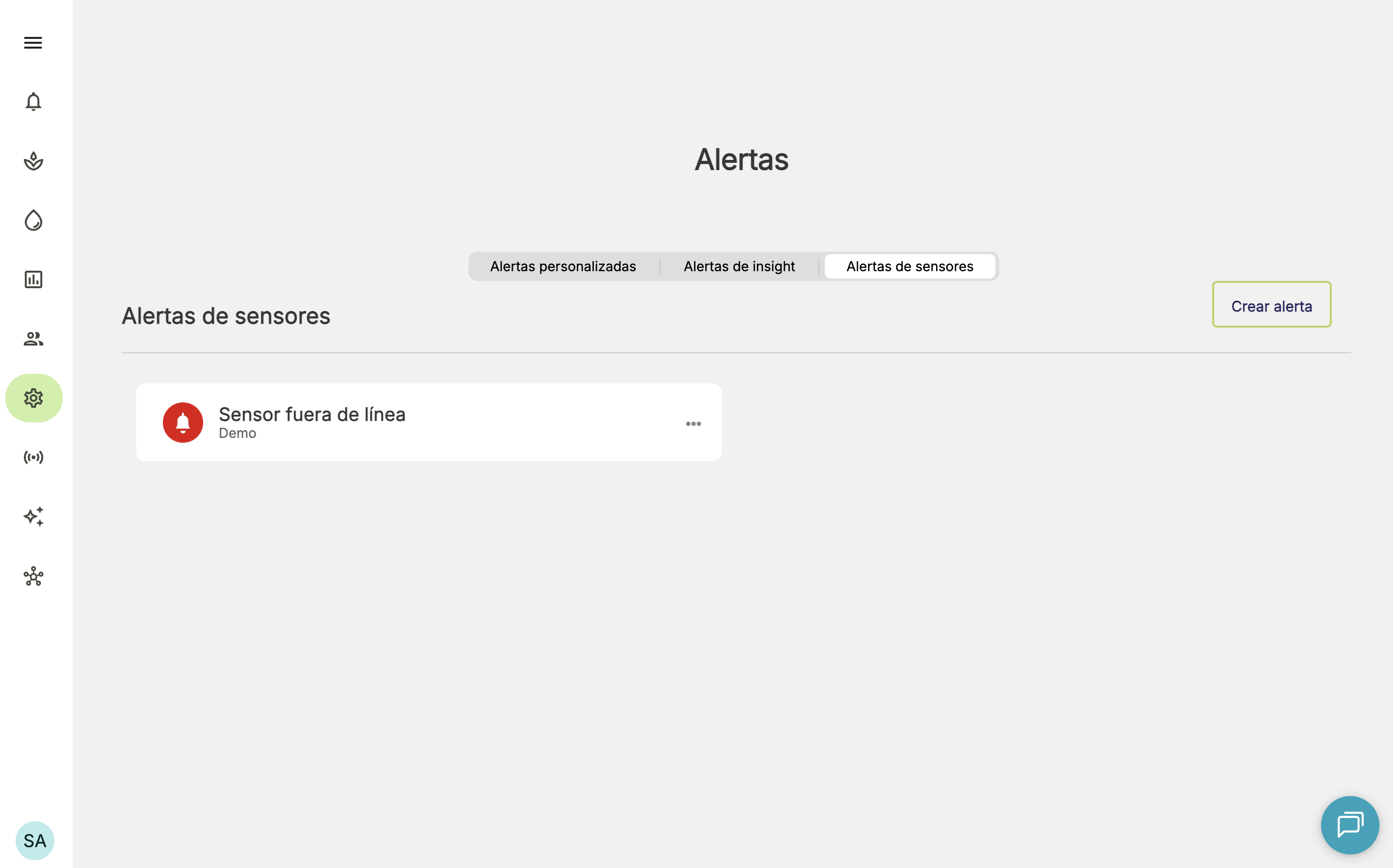 Farm Road Sensor Offline Alert Created ES