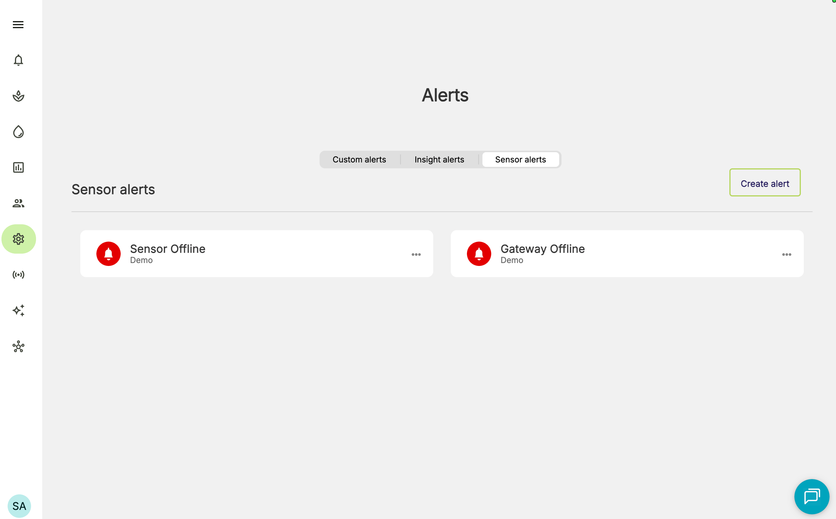 Farm Road Gateway Offline Alert Created