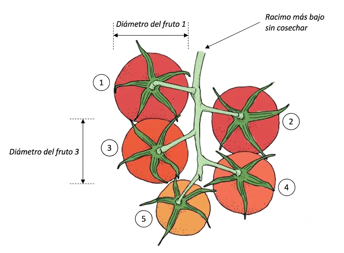 Farm Road Crop Registration Top To Fruit Diameter Measurement ES