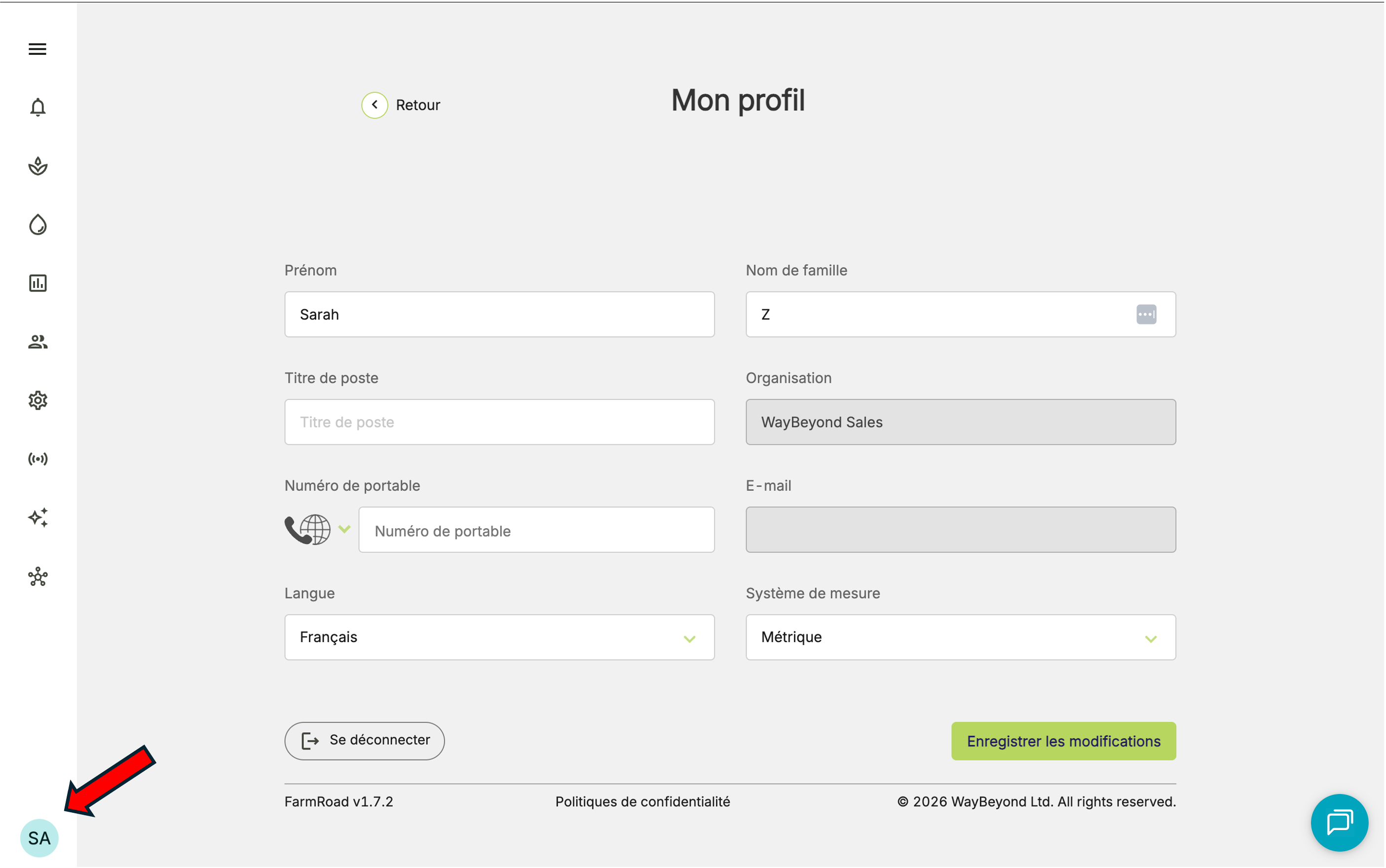 Farm Road Manage Profile FR