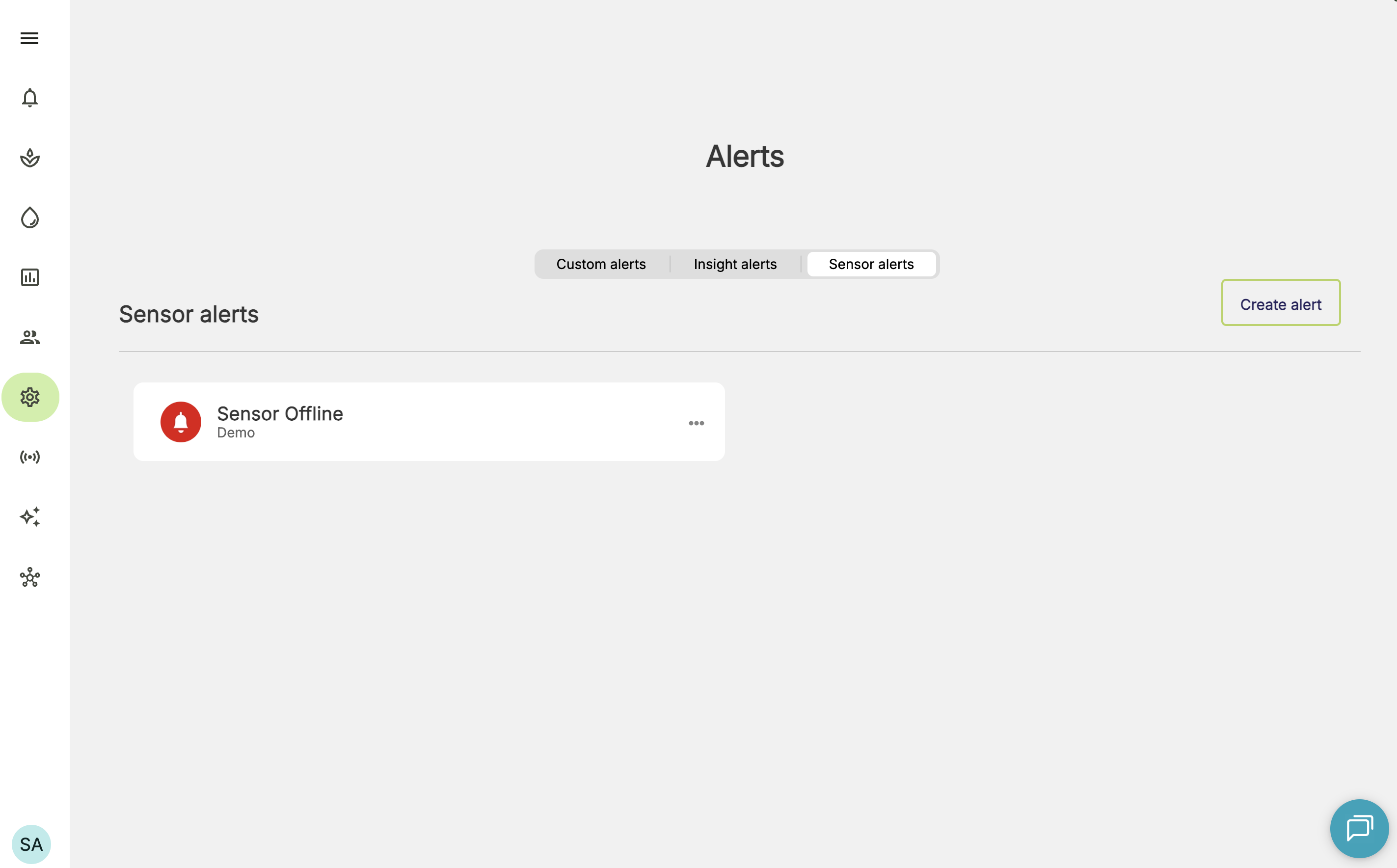 Farm Road Sensor Offline Alert Created