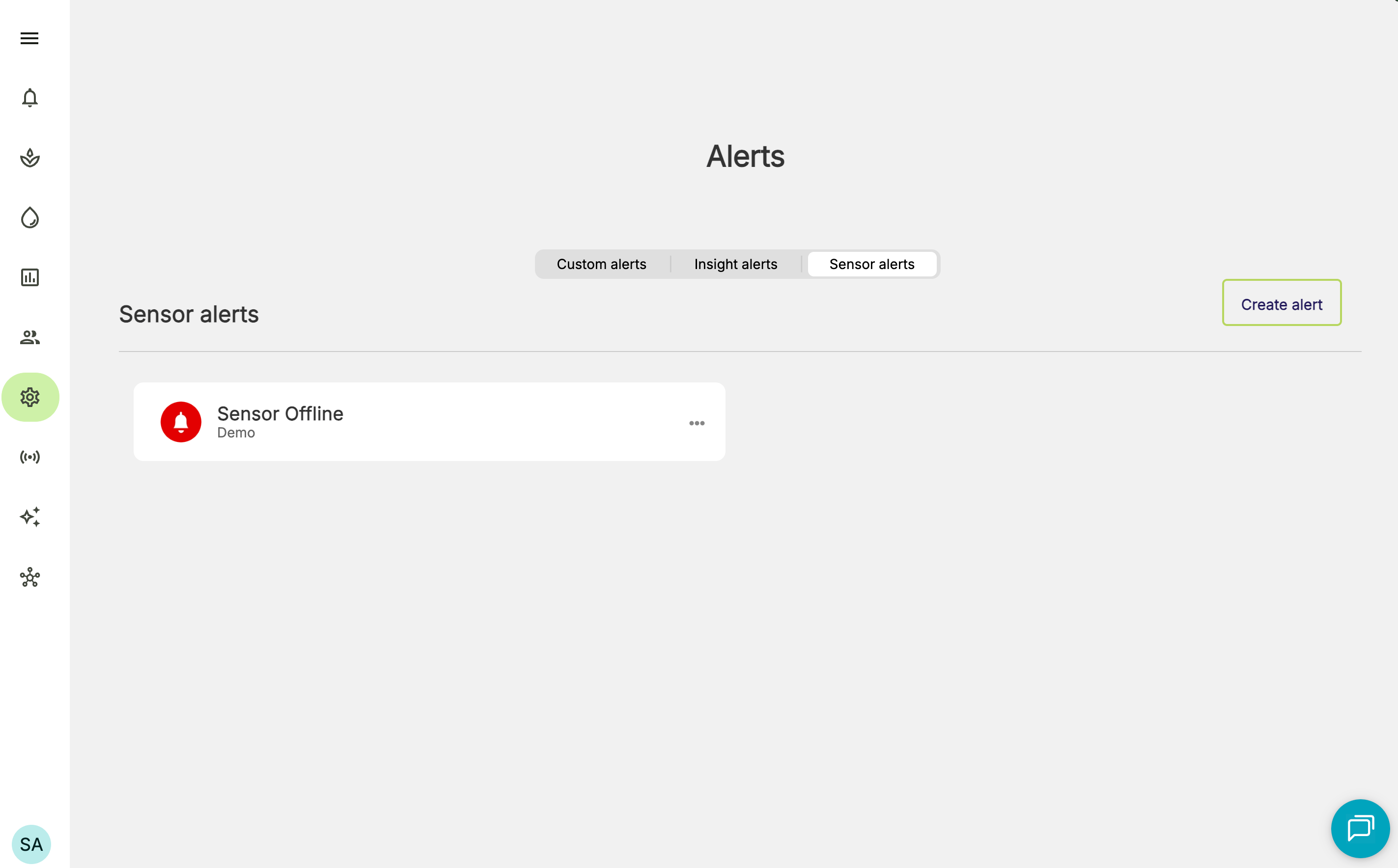 Farm Road Sensor Offline Alert Created