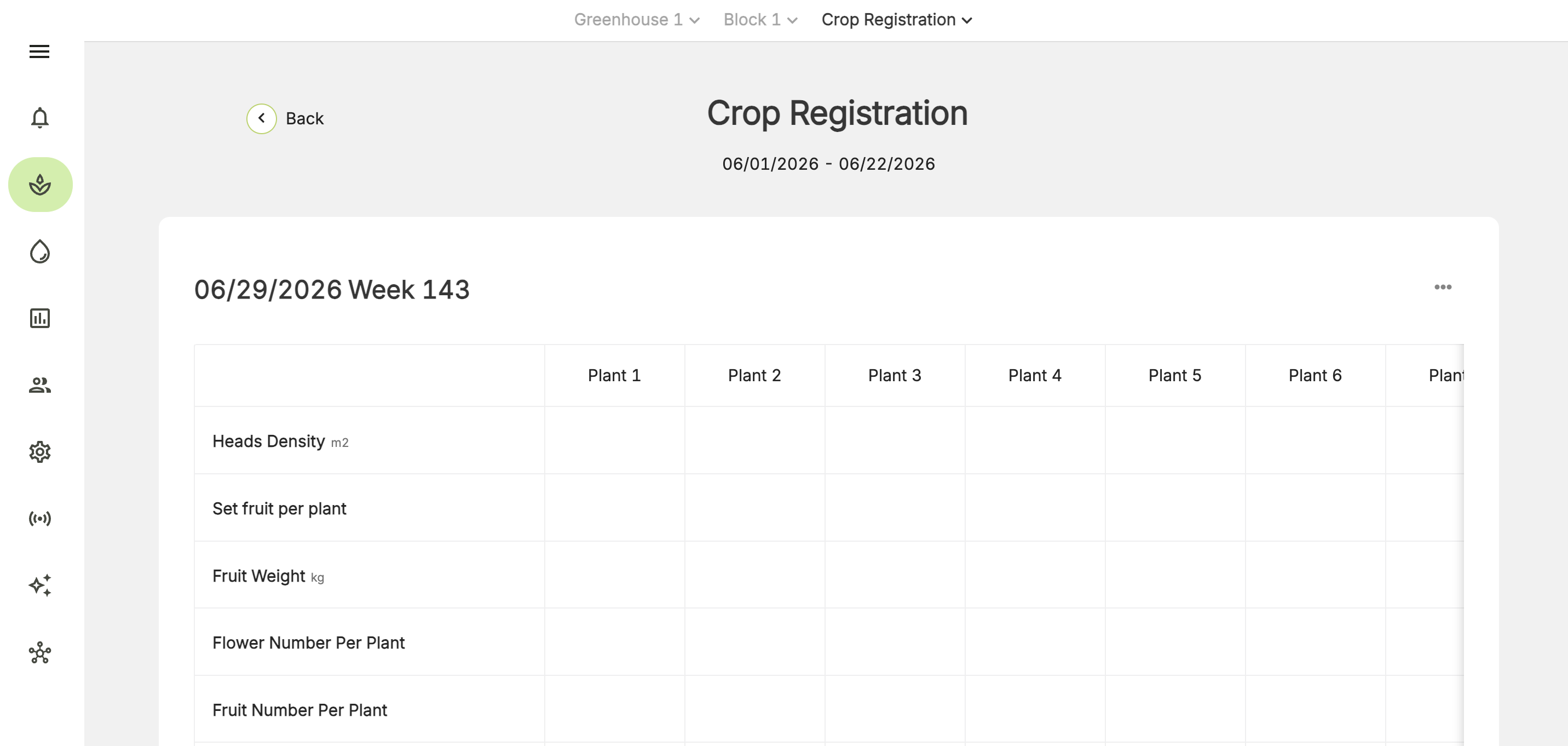 Farm Road Web Crop Registration New Registration Added