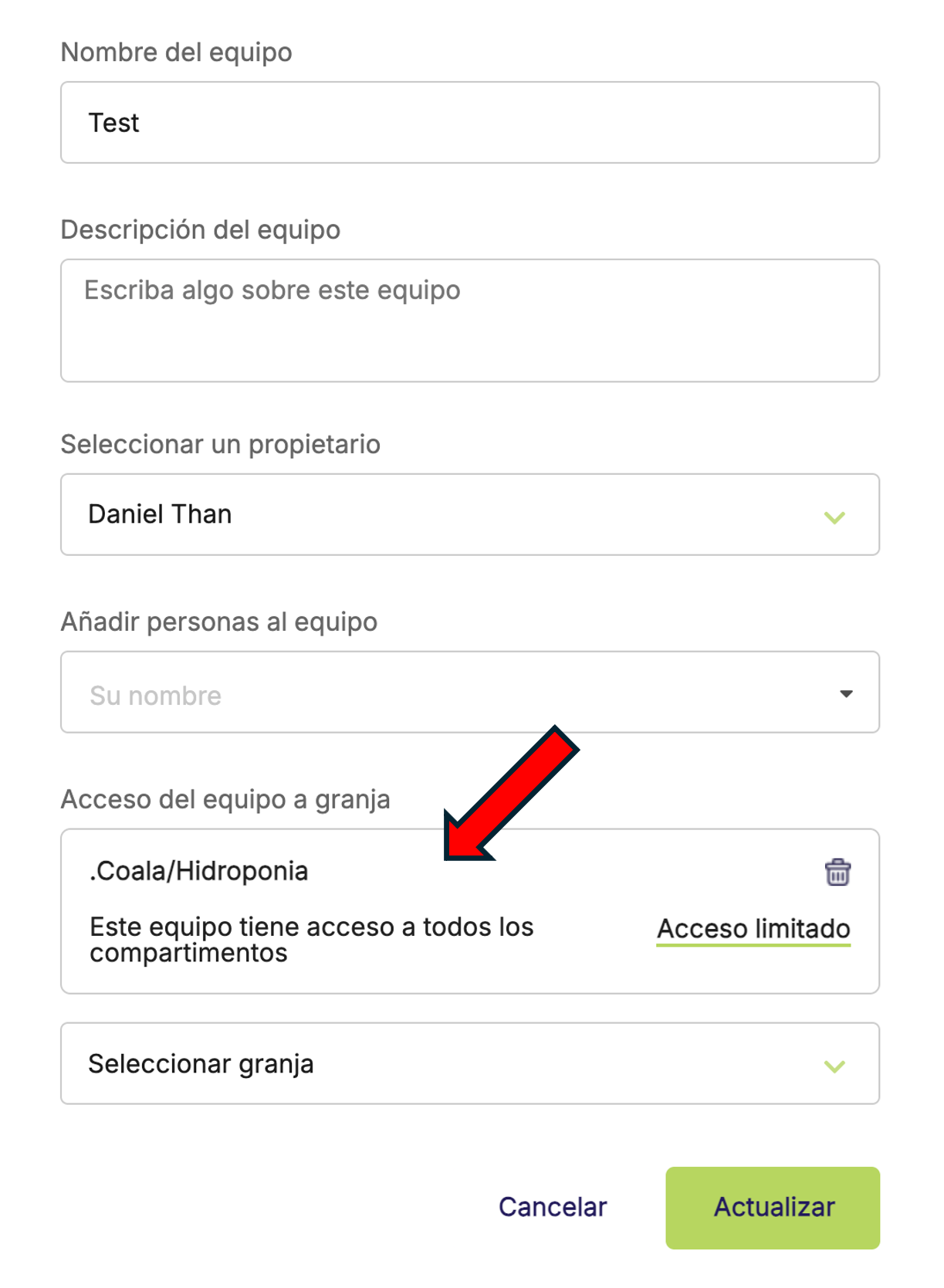 Farm Road Add User To Farm ES