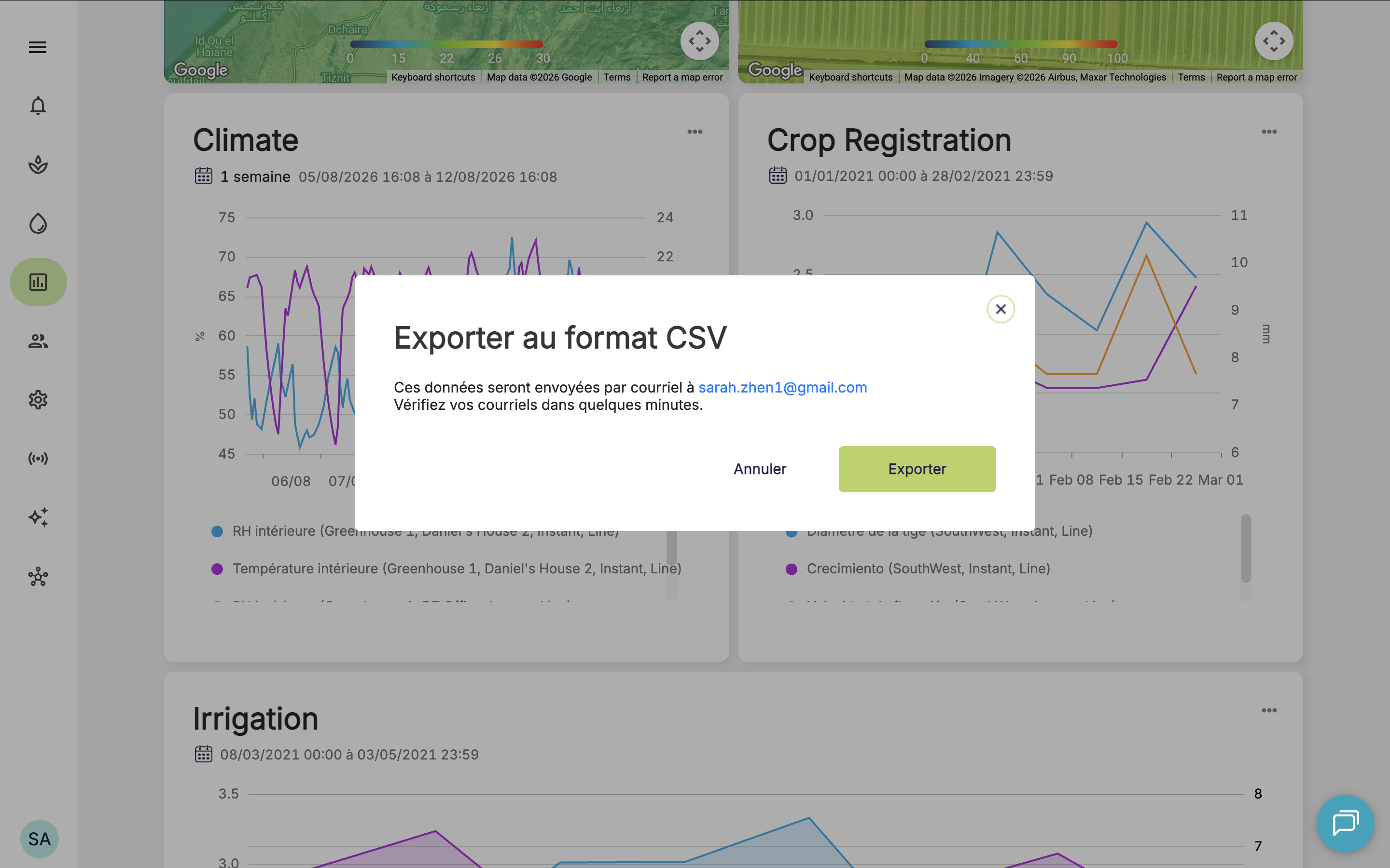 Farm Road Export Data From Graph 2 FR