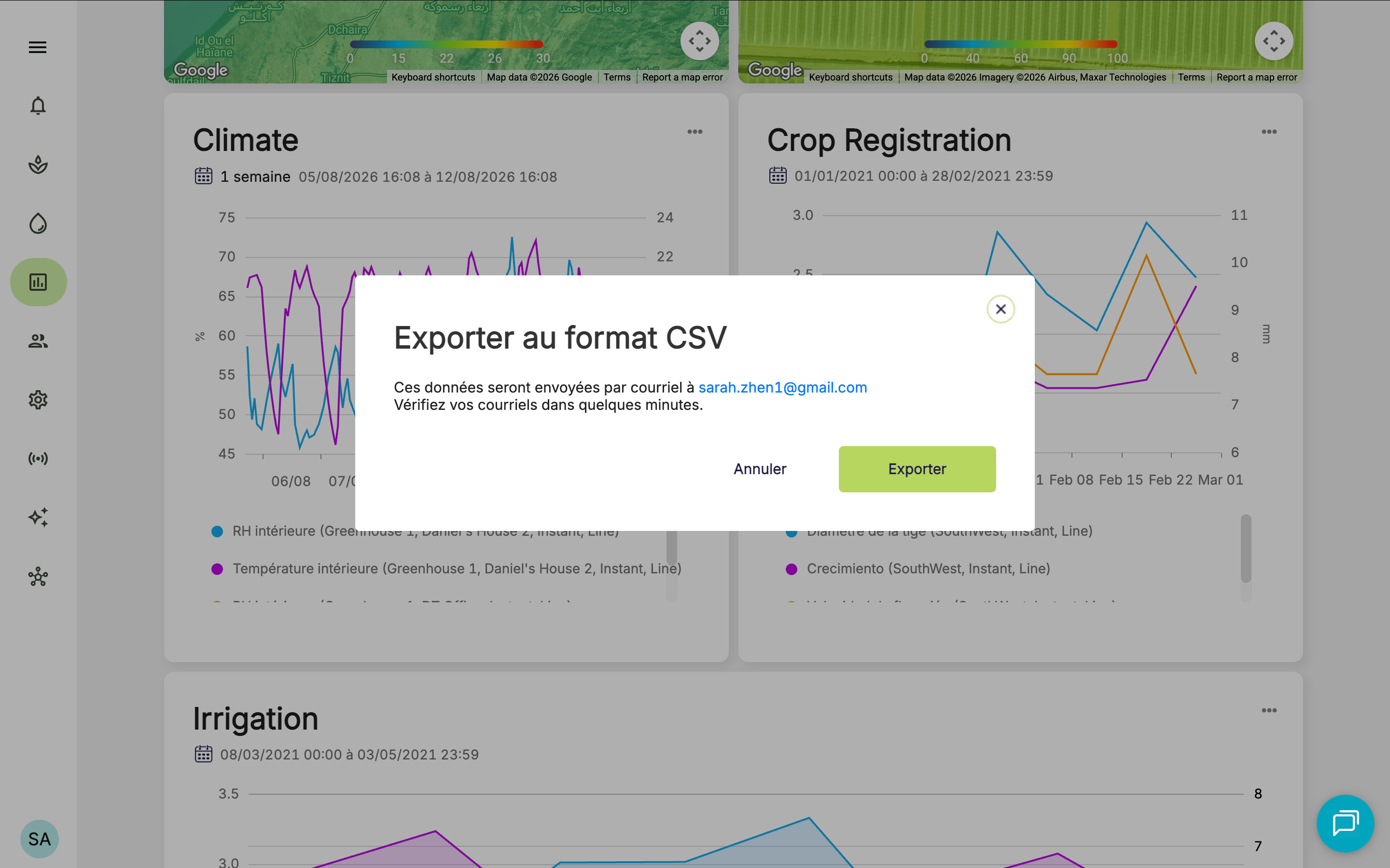 Farm Road Export Data From Graph 2 FR