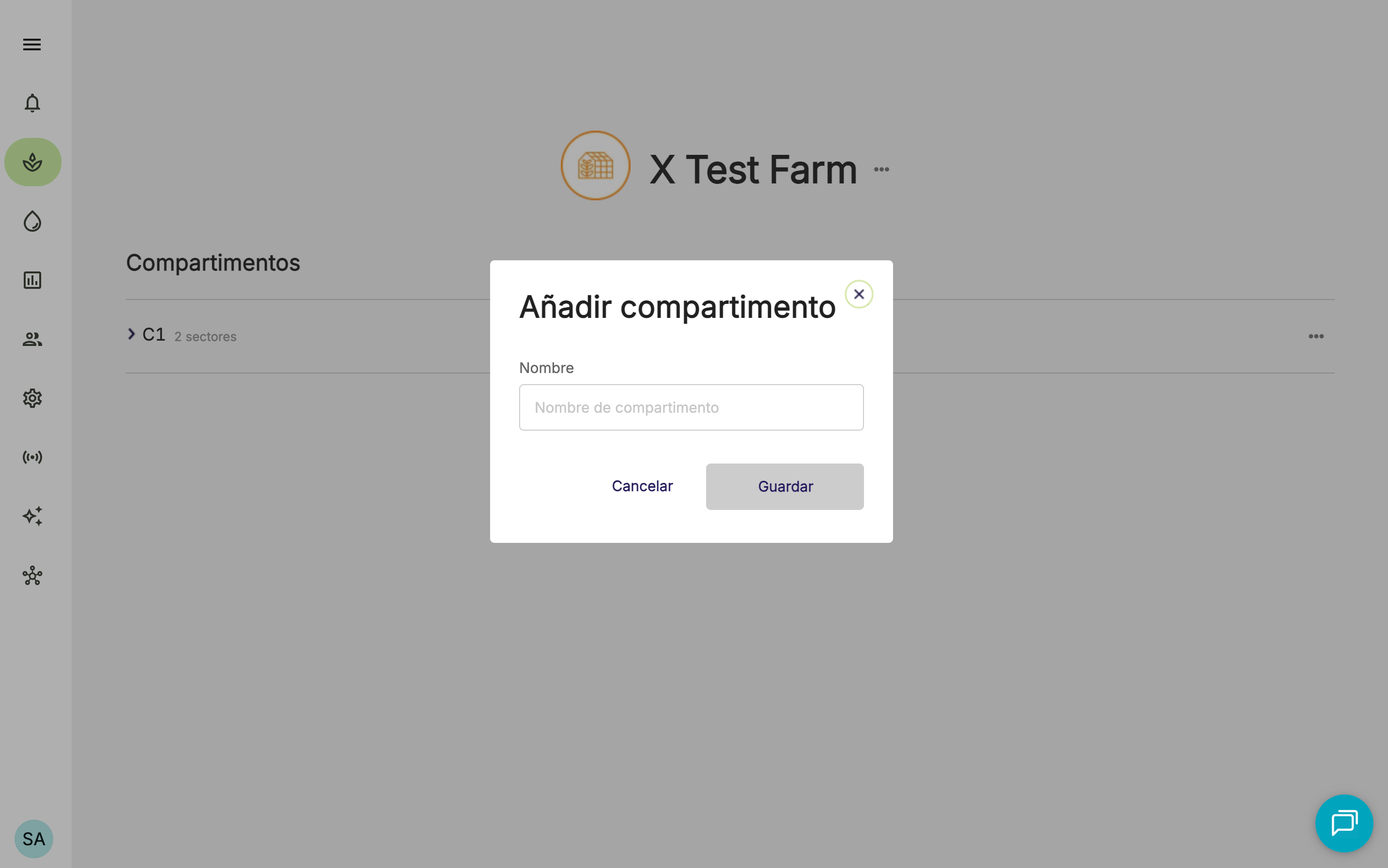 Farm Road Add Compartment Name ES