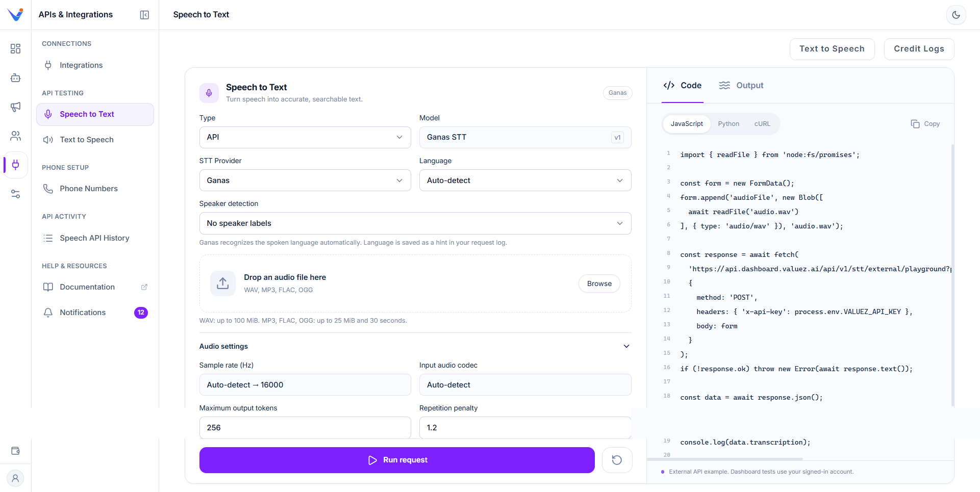 Speech to Text - Valuez AI