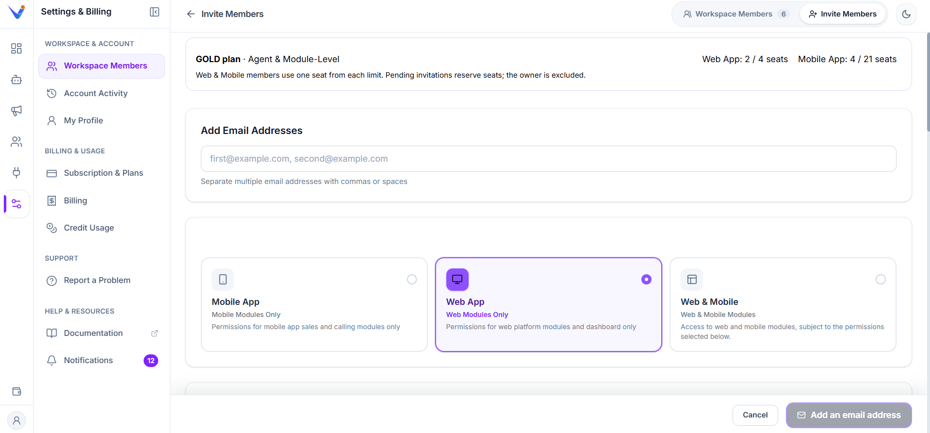 Address On Forms Layout Example Workspace Members - Valuez AI