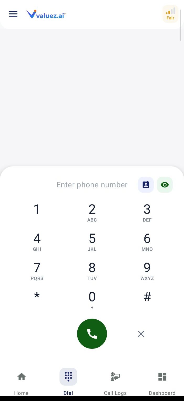 Valuez AI direct dial pad