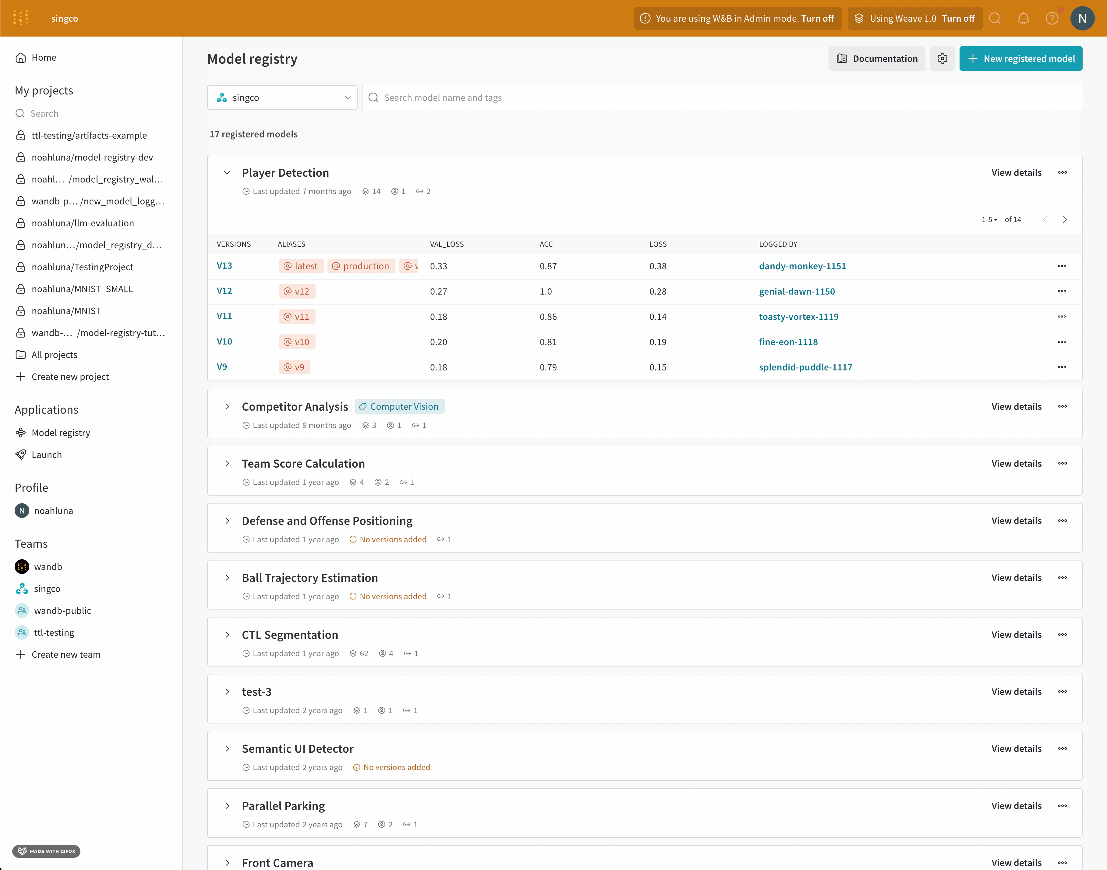 Download model from UI