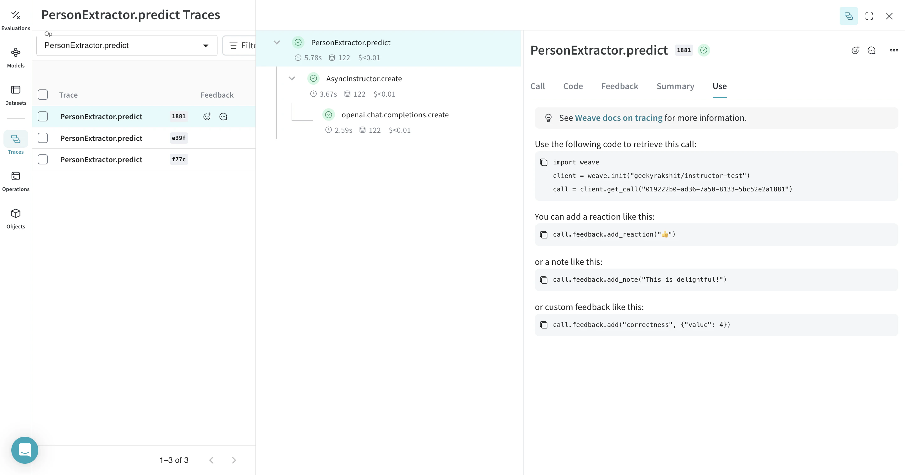 Interface Serve d’Instructor avec la configuration du serveur FastAPI et les options de déploiement du modèle