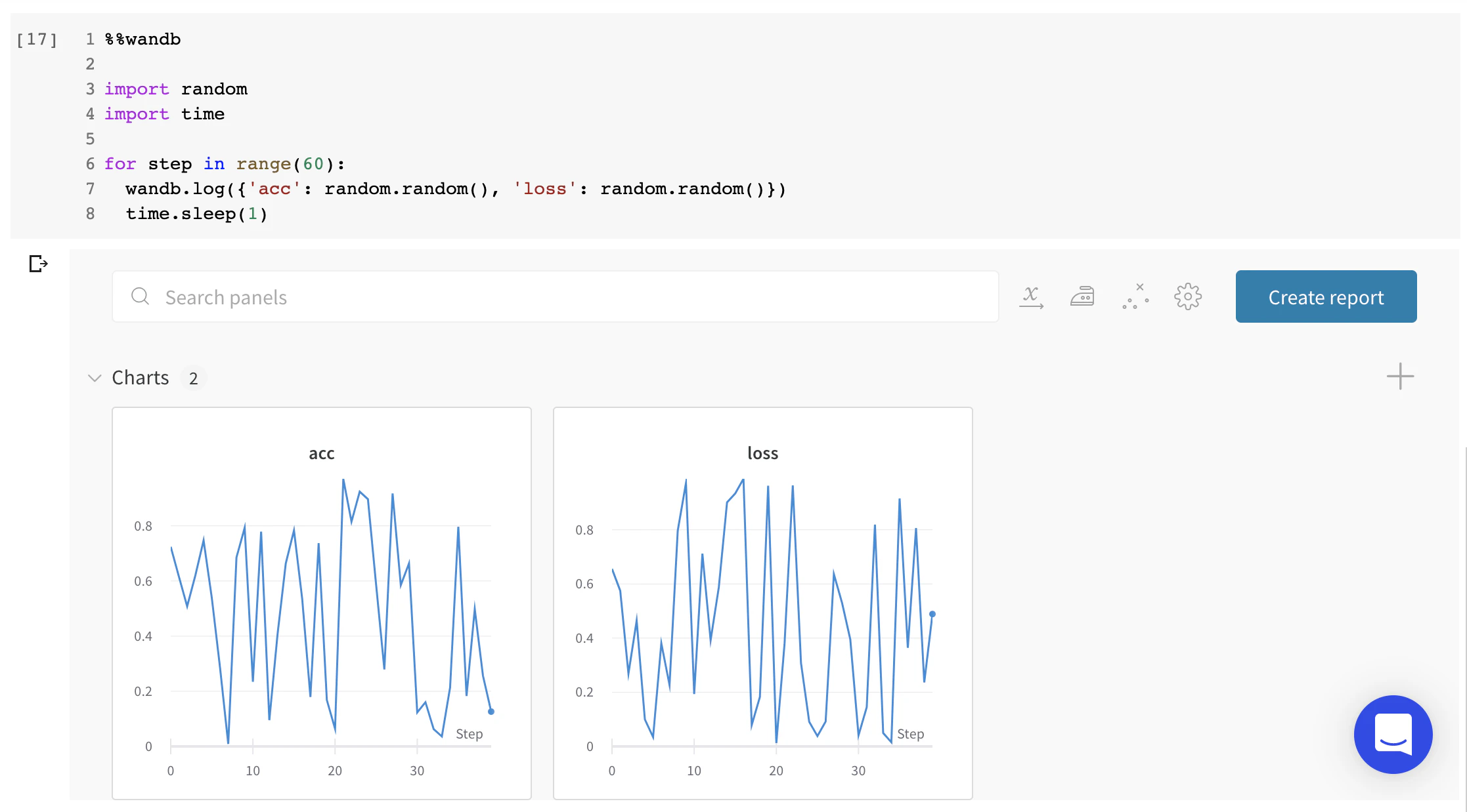 Jupyter W&B ウィジェット