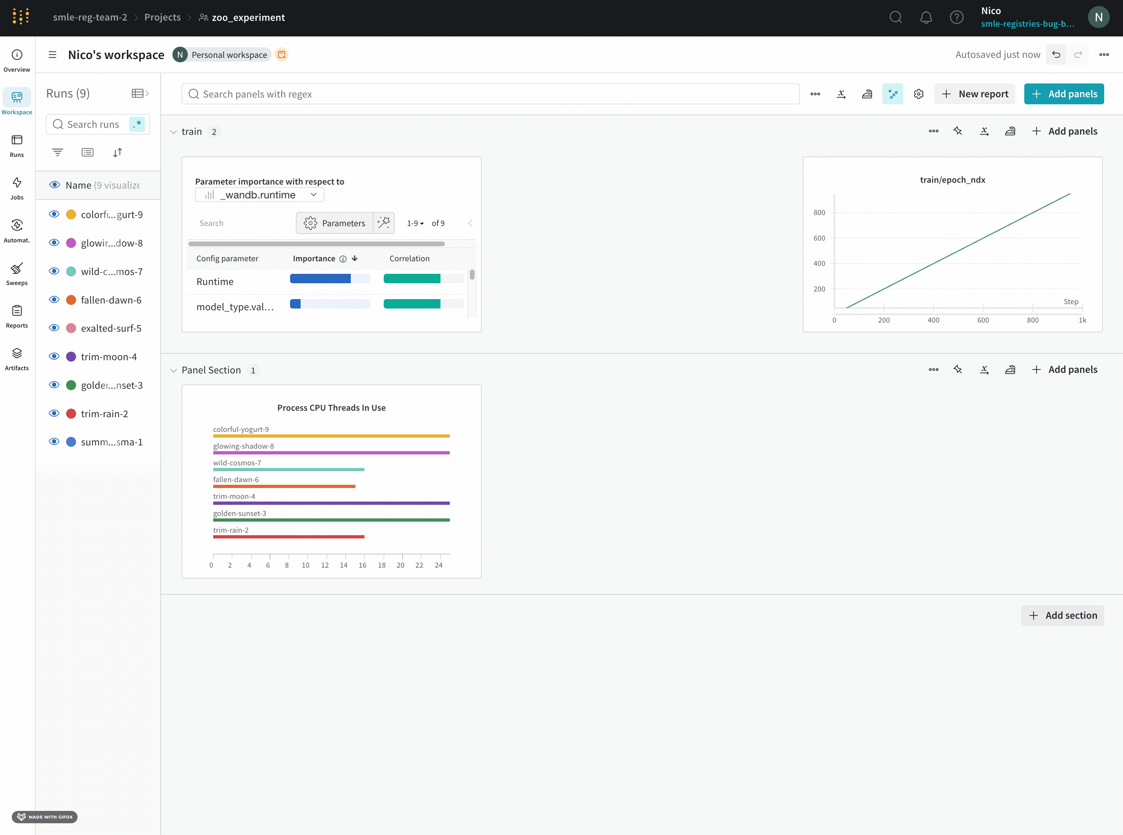 Démo de l'ajout d'un panneau