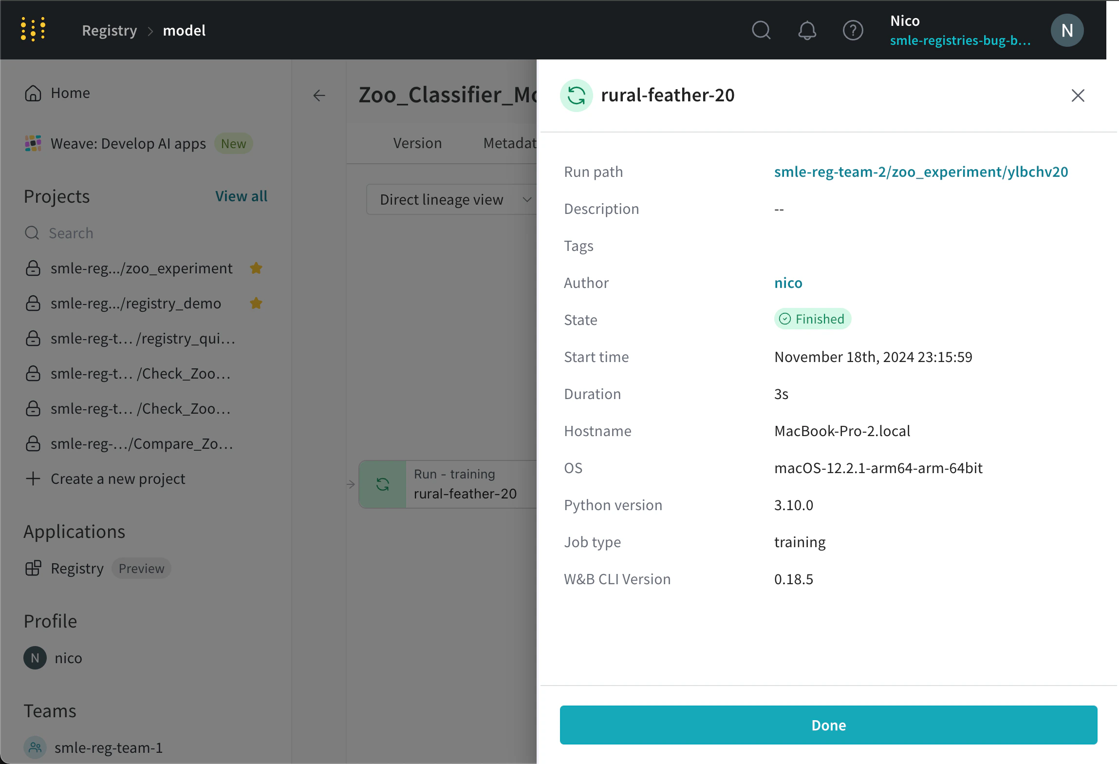 Nœud de lignage développé