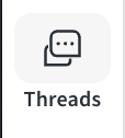Weave サイドバーの Threads アイコン