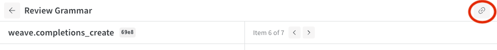 Copy link to the annotation queue in the Annotation Queue header bar