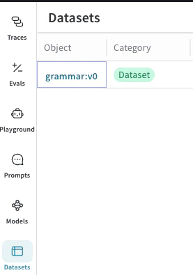 UI de Dataset