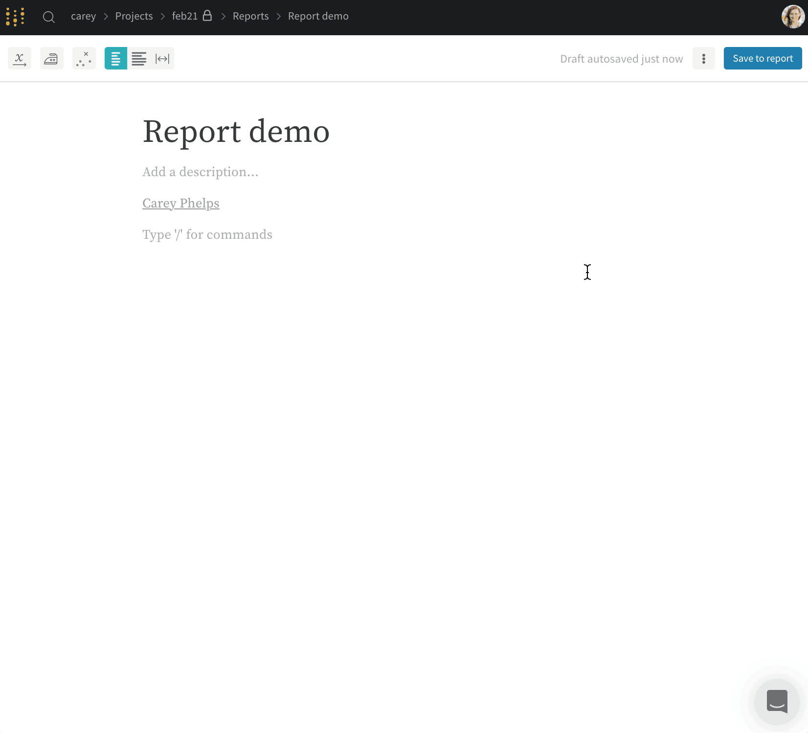 리포트에 차트 추가