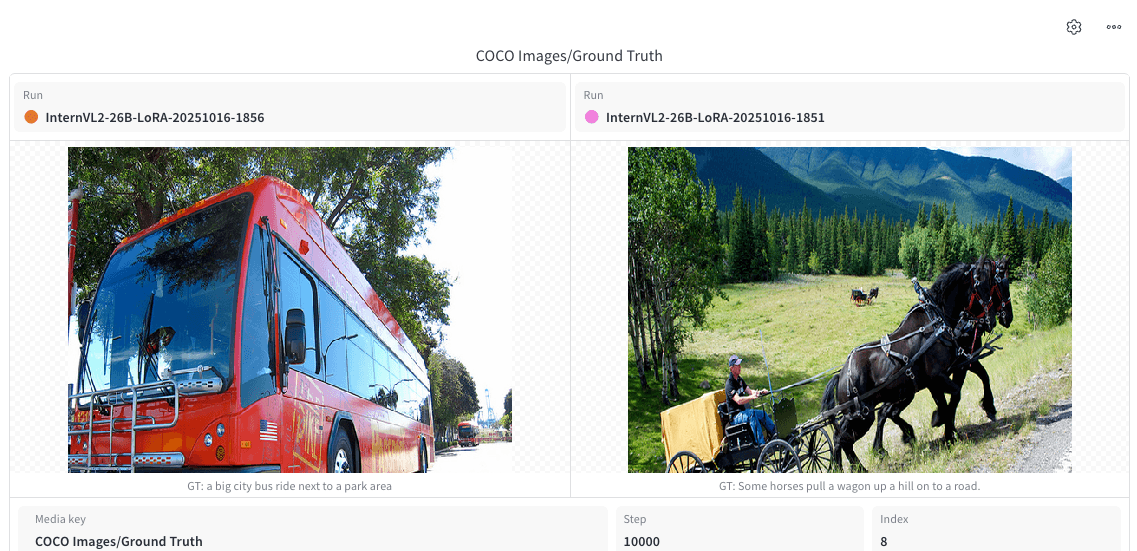 Media panel showing two images in compare mode