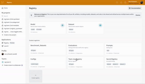 Step-by-step process to locate and copy usage code snippet from the registry UI