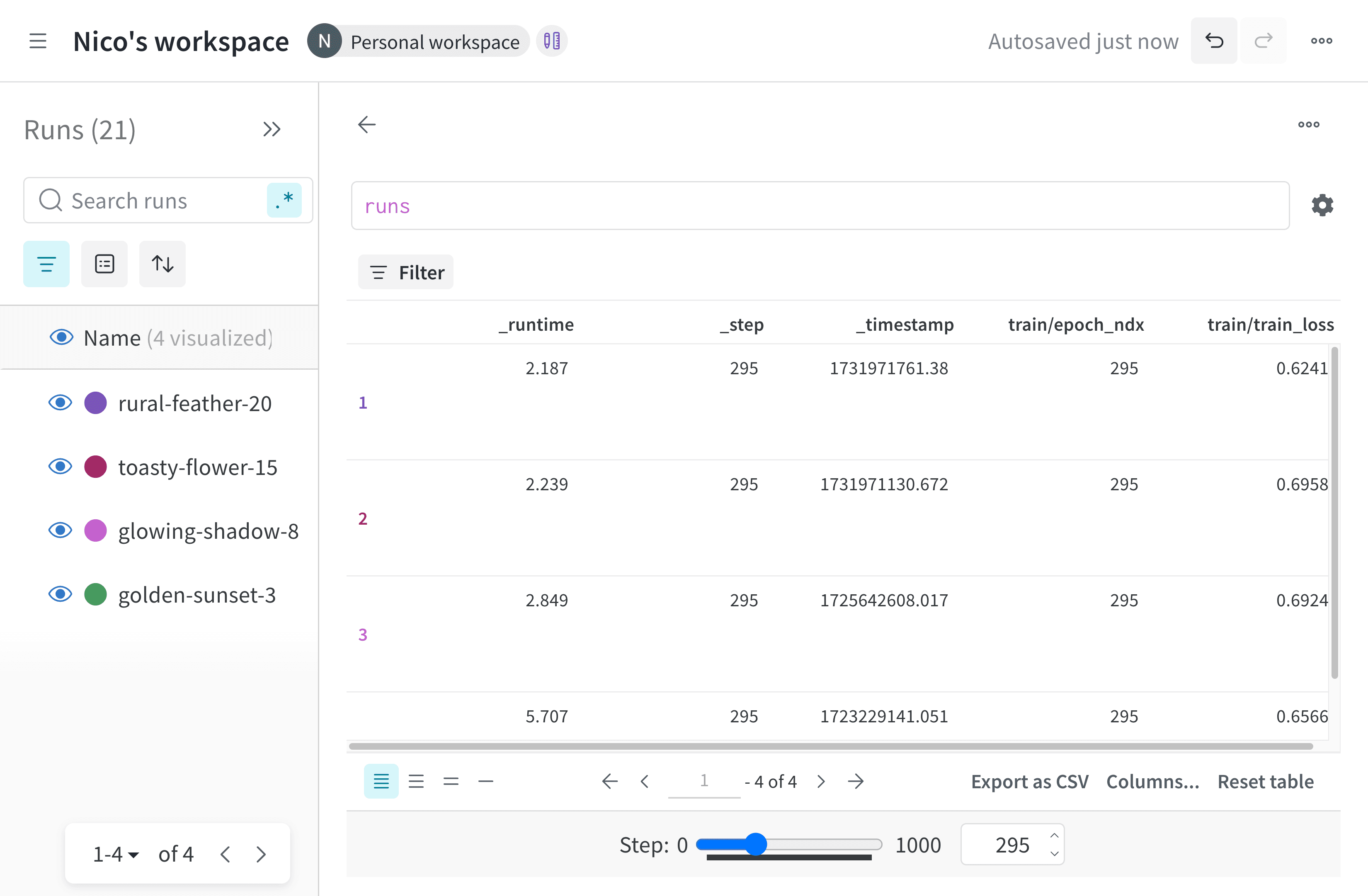 Step slider feature