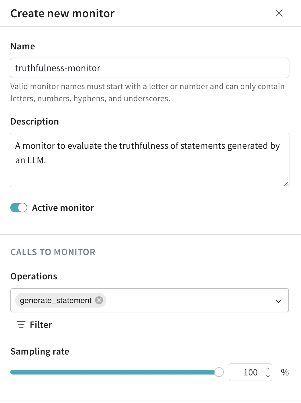 Creating a monitor part 1