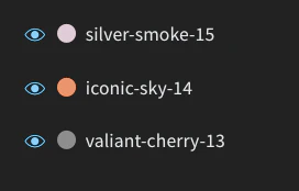 run に割り当てられたランダムな色