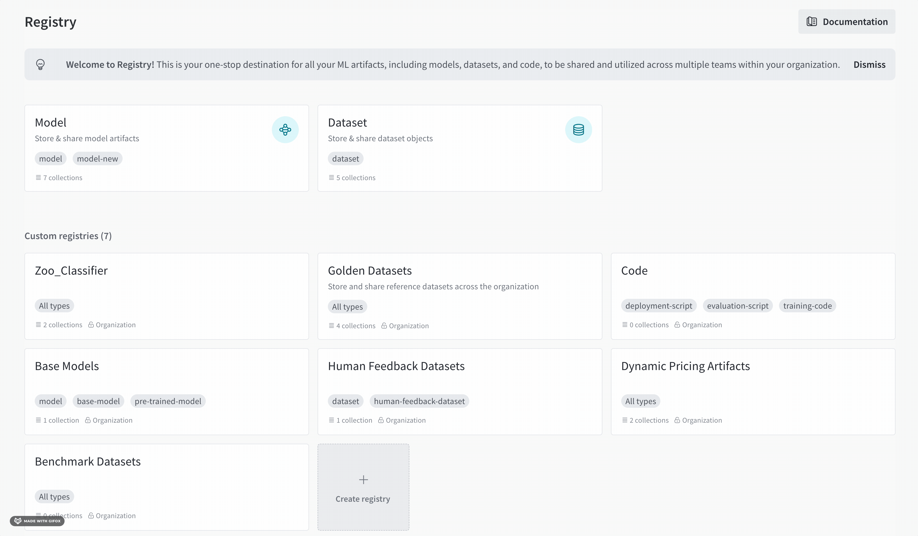 空のコレクションを作成する