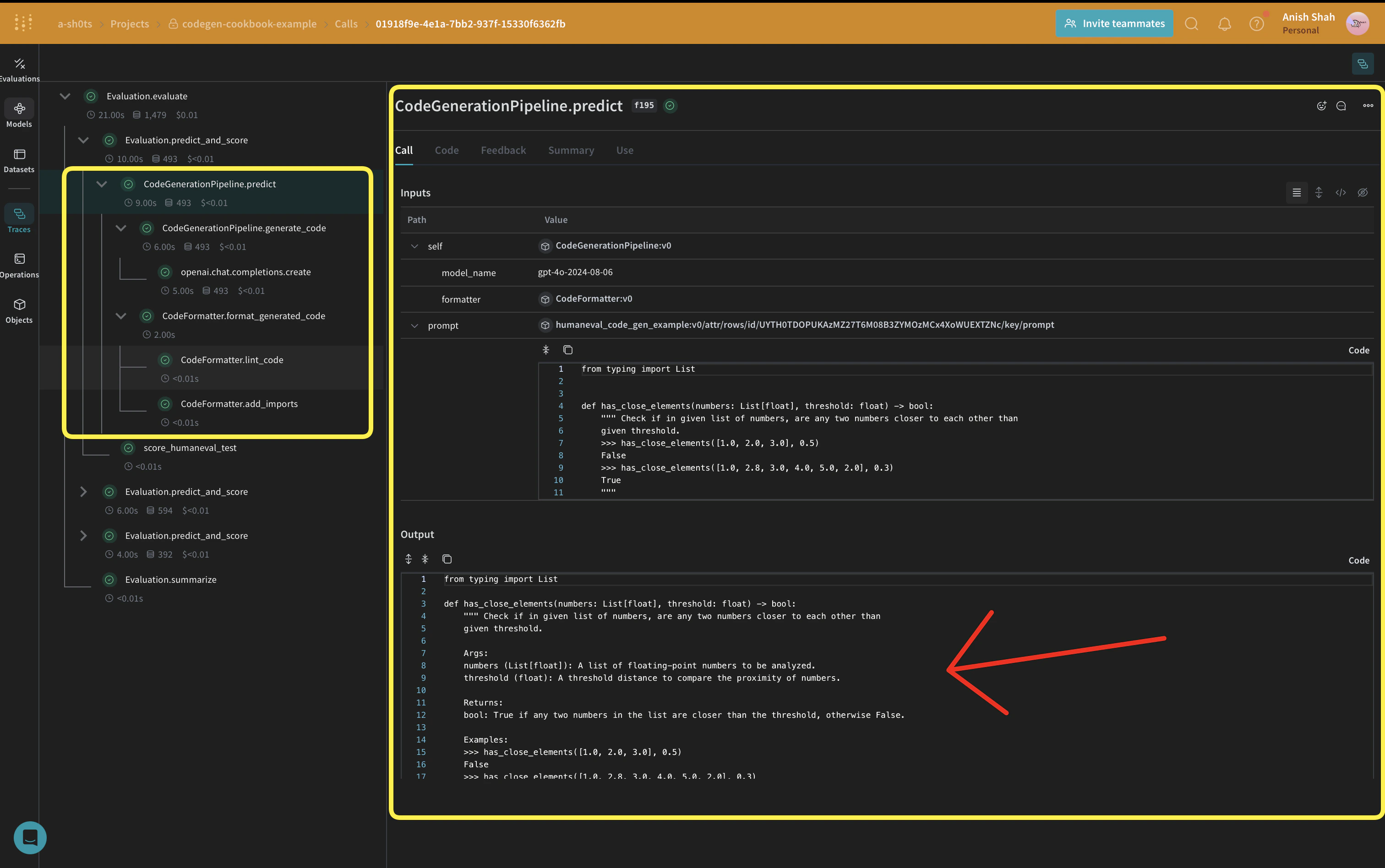 Code Generation Pipeline