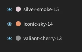 Couleurs aléatoires attribuées aux runs