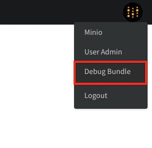Debug Bundle 다운로드
