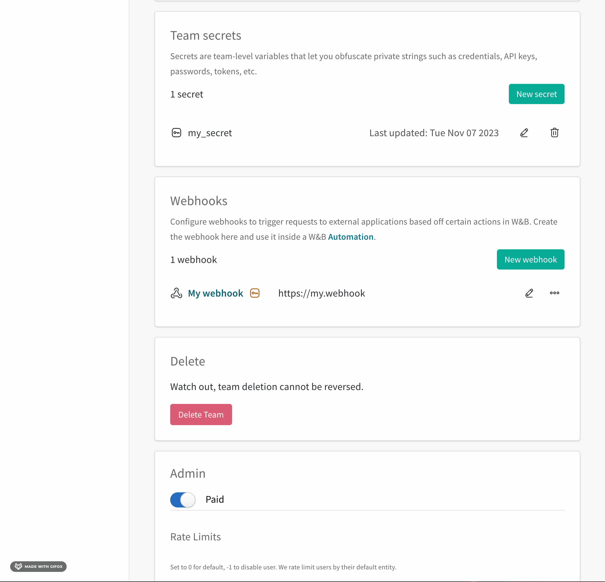 webhook のテストデモ