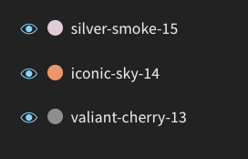Run에 지정된 임의의 색상