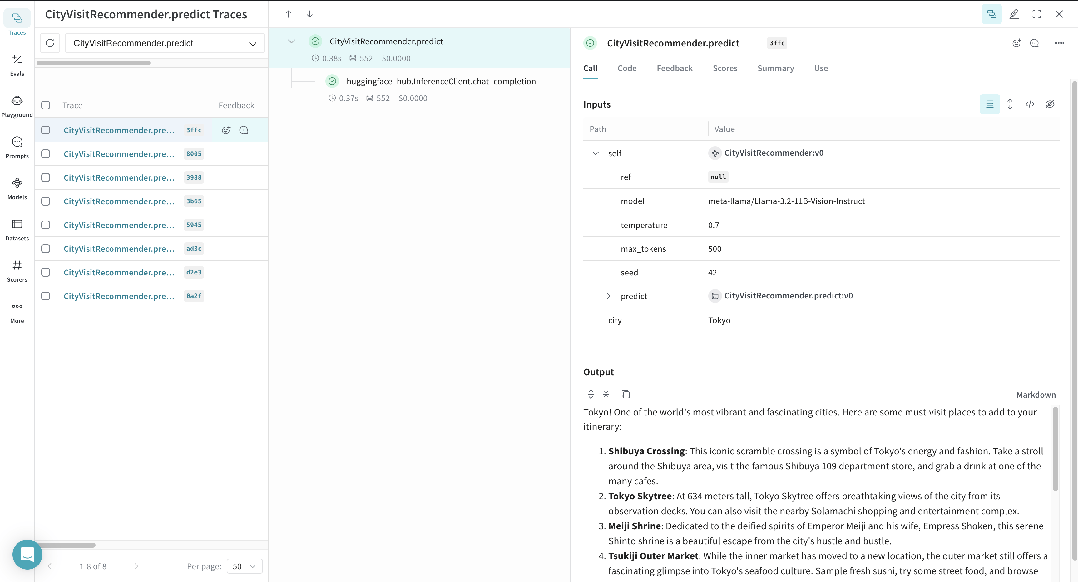 Weave automatically logs models and tracks different versions so you can analyze performance and experiment history.