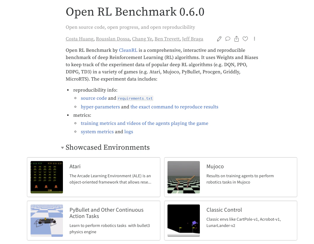 OpenAI Gym 대시보드